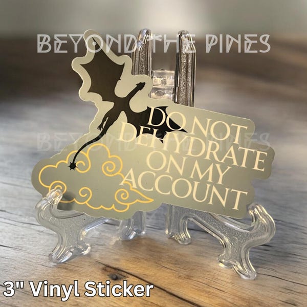 Funny Fourth Wing-Inspired Vinyl Sticker