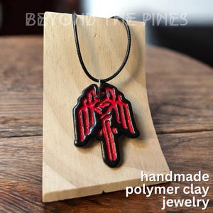 Kirkwall Necklace, Dragon Age Inspired Handmade Polymer Clay Pendant, RPG Video Game, Gamer Gifts, Nerdy Jewelry, Dragon Age Necklace