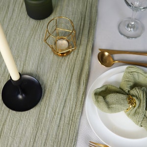 Sage Green Gauze table runner hand dyed, Wedding Cheesecloth Table Runner, Any Color, Decor Gauze, Wedding Bridal, Party