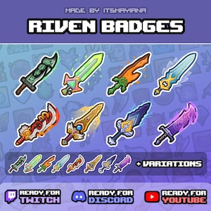 Riven Badges Twitch / Youtube / Discord