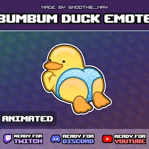 Animated Duck Emote for Twitch / Youtube / Discord