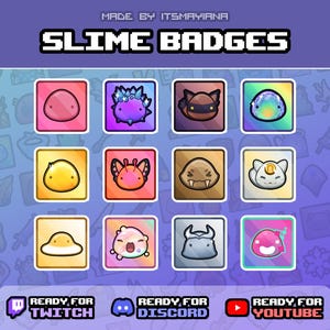 Slime Rancher Badges for Twitch / Youtube / Discord