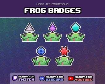 Frog Badges for Twitch / Youtube / Discord / Kick