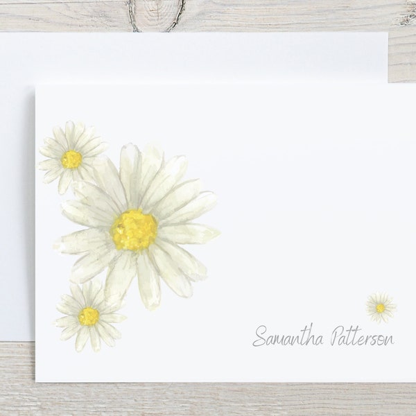 Daisy Note Cards Etsy