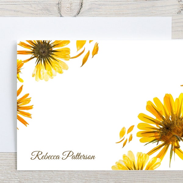 Daisy Note Cards Etsy