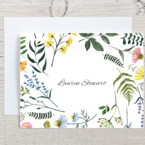 Note Cards - Laurel Burch Florals - Box of 16 Cards & Envelopes
