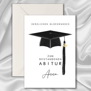Abitur Bachelor Master Doctor Master personalized folding card