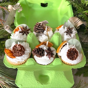 Wax Fire Starters | Set - 6 | Scented| Gift idea | Outdoor | Camping | Bonfire | Rustic | Holiday | Upcycled | Campfire | Eco friendly