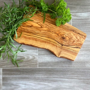 BEST seller premium rustic olive wood 12" live edge cheese board | cutting board | charcuterie | Engagement Gift | Housewarming | Wedding