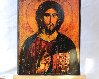 Pantocrator Icon, Jesus Christ icon, Jesus Christ on the throne icon, Jesus Christ in Majesty icon, Christ Enthroned icon
