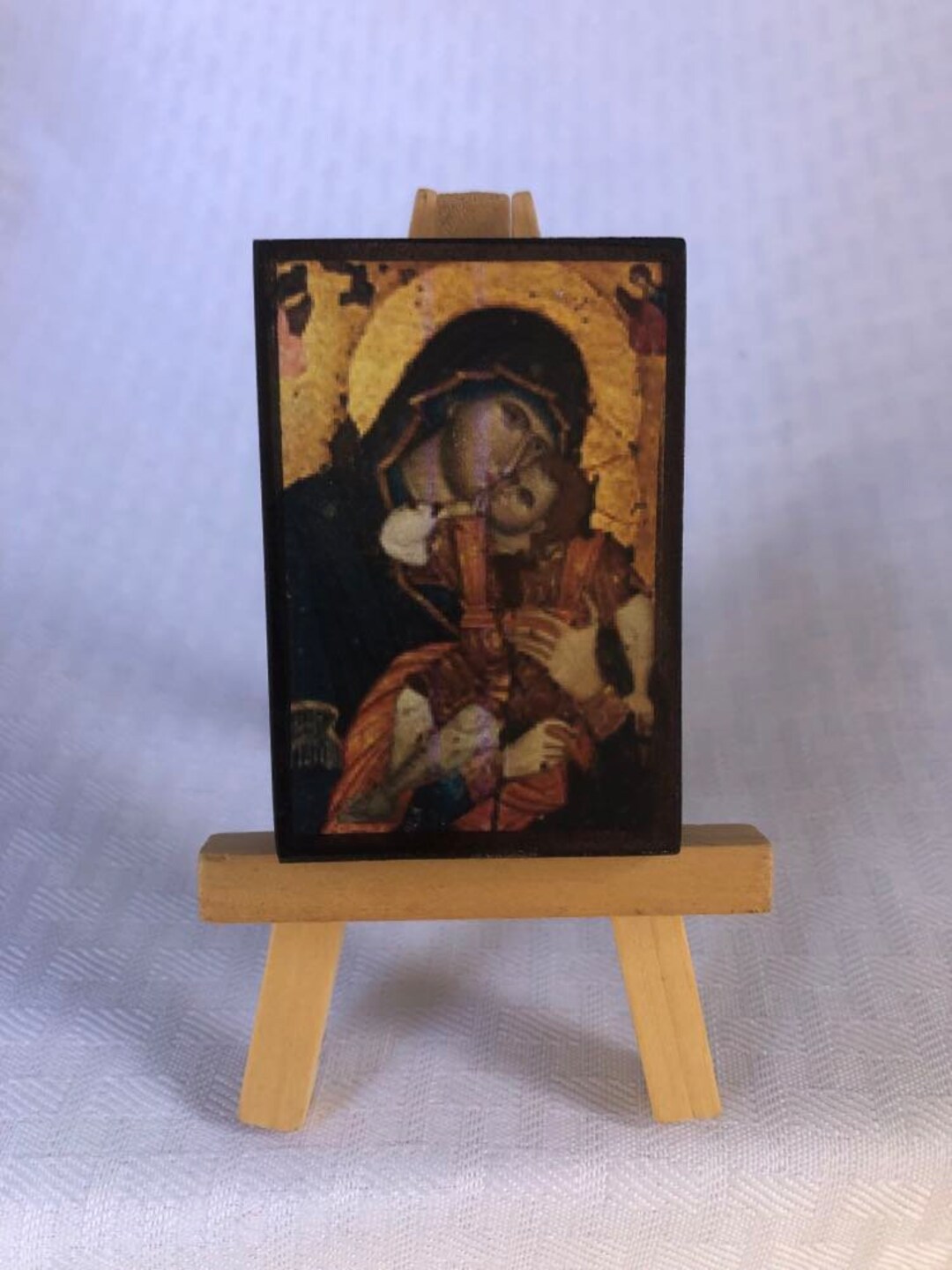 Mini Icon, St. Mary Icon, Coptic Art, Small Icon, Virgin Mary Theotokos ...