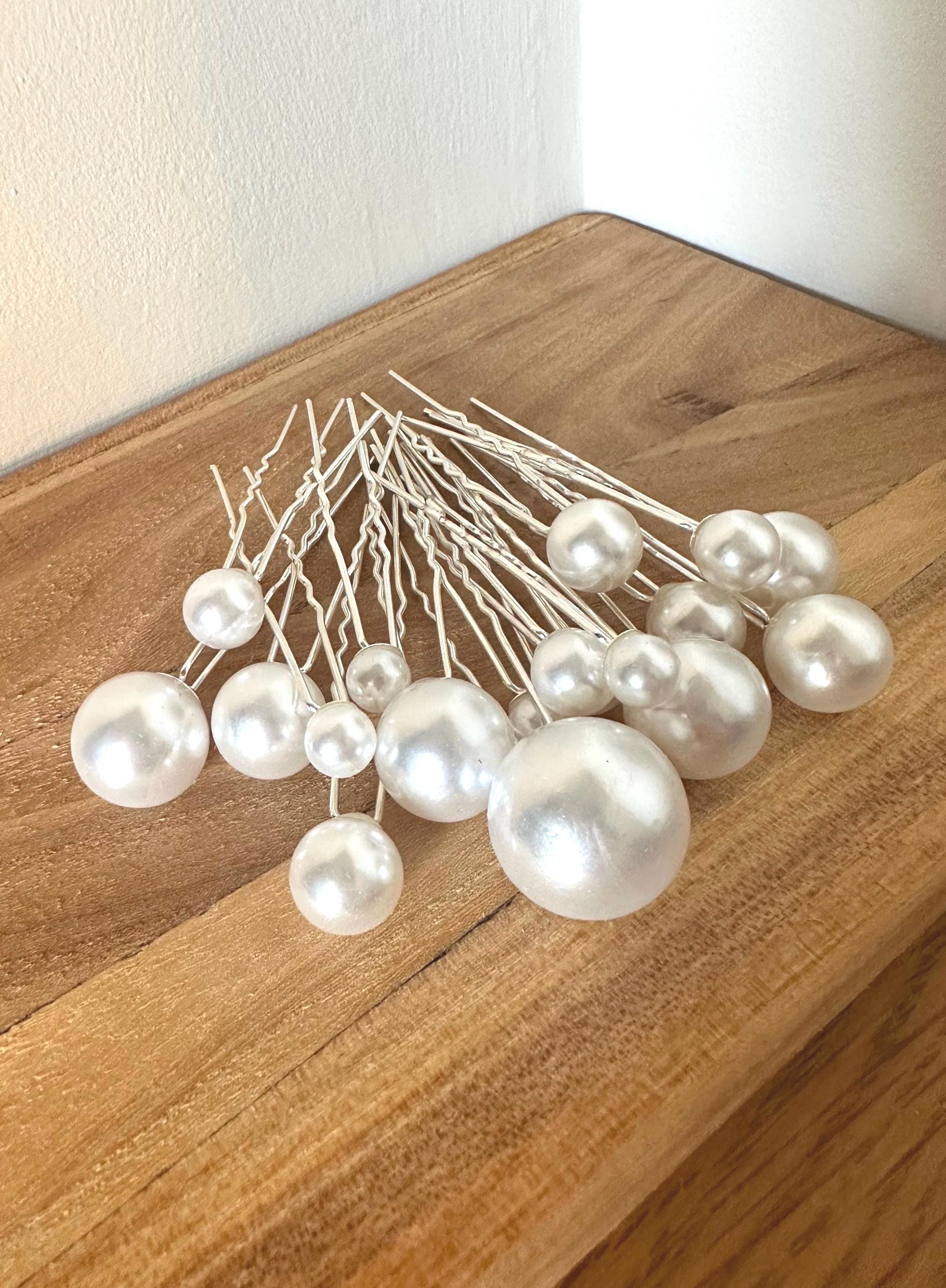 ?Set 18 Faux Pearl Hair Pins ivory-and-co-pearl-multi-  main image 3