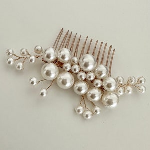 Larger Pearl hair comb