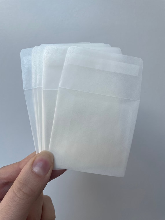 Set of 25 50 or 100 Glassine Envelope Peel & Seal With Flap. Etsy UK