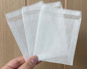 Personalised Wedding Confetti Glassine Envelopes – DIY Favor Bags (92x92mm)