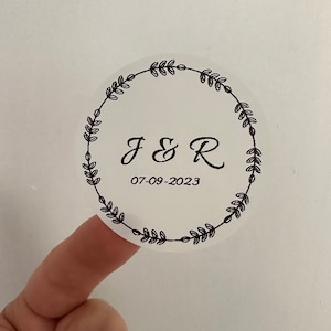 25, 50 or 100 Glassine envelope peel & seal. Perfect for DIY Wax melts, seeds, favour, confetti bags. 92 x 92mm. Personalised stickers. Design 2 Sticker
