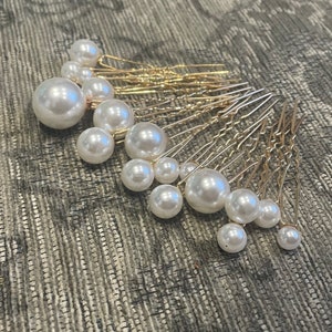 Pearl hair pin accessory for wedding • party • hair Pearl