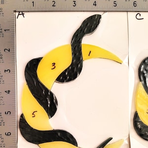 PreCut Suncatcher Kits 8&quot;x5&quot; Stained Glass Serpent Moon