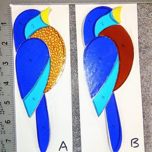 Pre-Cut Stained Glass Suncatcher - Eastern Blue Bird