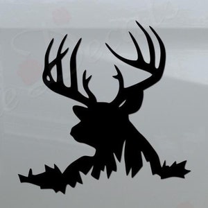 Deer Buck Antler Hunting Hunter Sportsman Die Cut Vinyl Decal Sticker For Car Truck Motorcycle Window Bumper Wall Home Office Decor