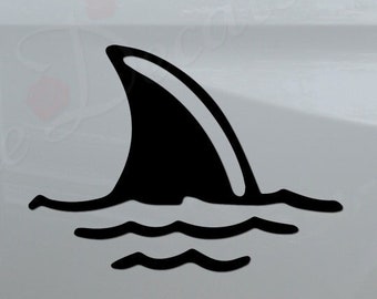 Adesivo Auto INDIGOS UG - JDM Great White Shark - Ritagliato In Pellicola Tedesca, Argentato, 149x81 Mm