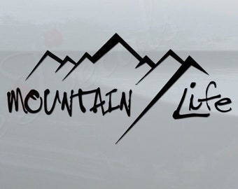 Mountain Life Outdoor Scenery 4x4 Off Road #01 Die Cut Vinyl Decal Sticker For Car Truck Motorcycle Window Bumper Wall Home Decor