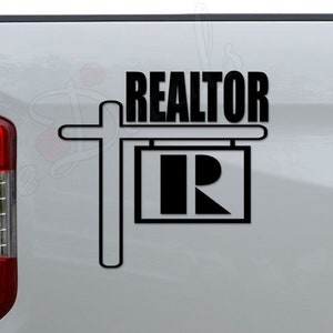 Real Estate Realtor Agent Home House Mortgage Die Cut Vinyl Decal Sticker For Car Truck Motorcycle Window Bumper Wall Home Office Decor
