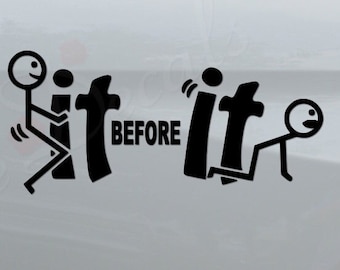 Screw It Before It Screws You Funny Eff It Stick Figure Die Cut Vinyl Decal Sticker For Car Truck Motorcycle Window Bumper Wall Home Decor