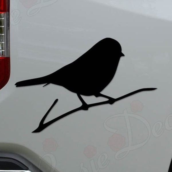 Finch Songbird Tree Branch Bird Die Cut Vinyl Decal Sticker For Car Truck Motorcycle Window Bumper Wall Home Office Decor