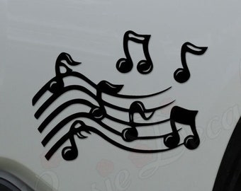 Musical Notes Music Musician Die Cut Vinyl Decal Sticker For Car Truck Motorcycle Window Bumper Wall Home Office Decor