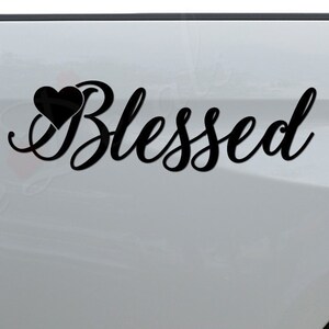 Blessed Heart Love Jesus Christ Christian Die Cut Vinyl Decal Sticker For Car Truck Motorcycle Window Bumper Wall Home Decor