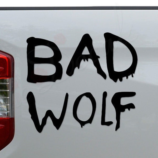 Bad Wolf Tardis Time Vortex Die Cut Vinyl Decal Sticker For Car Truck Motorcycle Window Bumper Wall Home Office Decor