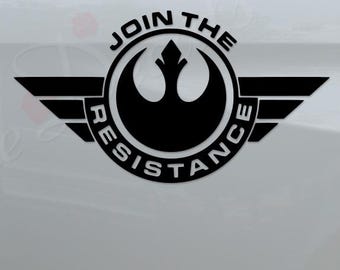 Join The Resistance Rebel Die Cut Vinyl Decal Sticker For Car Truck Motorcycle Window Bumper Wall Home Office Decor