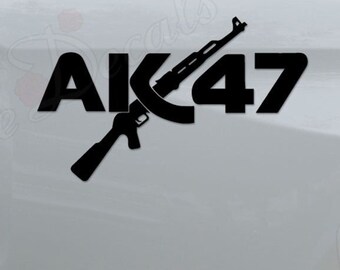 AK-47 Assault Rifle Machine Gun Soviet Russia Die Cut Vinyl Decal