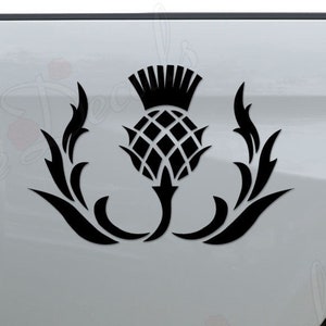 Thistle Scottish Flower Scotland Scots Die Cut Vinyl Decal Sticker For Car Truck Motorcycle Window Bumper Wall Home Office Decor