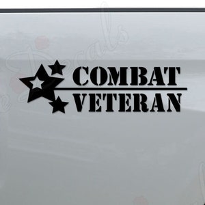 Combat Veteran Soldier Military Die Cut Vinyl Decal Sticker For Car Truck Motorcycle Window Bumper Wall Home Office Decor