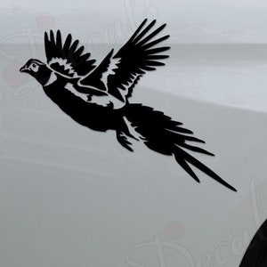 Pheasant Bird Hunting Sportsman Die Cut Vinyl Decal Sticker For Car Truck Motorcycle Window Bumper Wall Home Office Decor