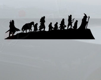 Gandalf Caravan Adventure Middle Earth Die Cut Vinyl Decal Sticker For Car Truck Motorcycle Window Bumper Wall Home Decor