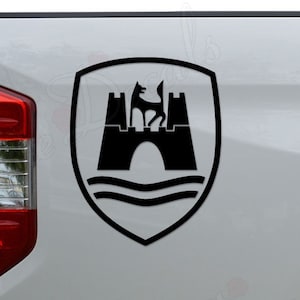 Wolfsburg Germany Coat of Arms Country Pride Die Cut Vinyl Decal Sticker For Car Truck Motorcycle Window Bumper Wall Home Office Decor