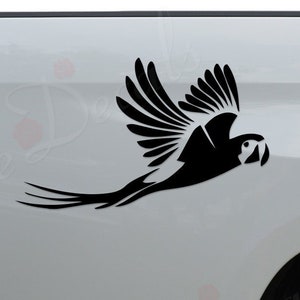 Parrot Bird Parakeet Rainforest Jungle Wildlife Die Cut Vinyl Decal Sticker For Car Truck Motorcycle Window Bumper Wall Home Office Decor