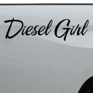 Diesel Girl Engine Die Cut Vinyl Decal Sticker For Car Truck Motorcycle Window Bumper Wall Home Office Decor
