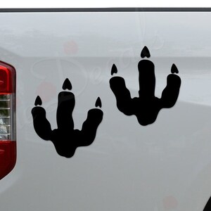 Tyrannosaurus Rex King Dinosaur Track Print Fossil Jurassic Die Cut Vinyl Decal Sticker For Car Truck Motorcycle Window Bumper Wall