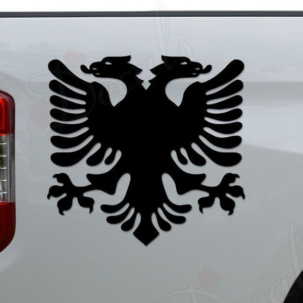 Albanian Flag Eagle Albania Country Die Cut Vinyl Decal Sticker For Car Truck Motorcycle Window Bumper Wall Home Office Decor