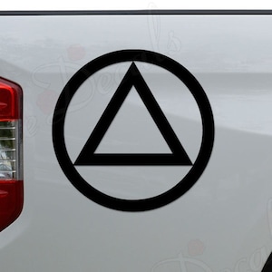 AA Alcohol Anonymous Symbol Die Cut Vinyl Decal Sticker for Car Truck ...