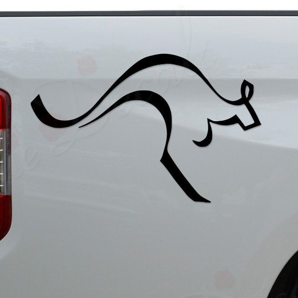 Kangaroo Hopping Australia Wildlife Die Cut Vinyl Decal Sticker For Car Truck Motorcycle Window Bumper Wall Home Office Decor