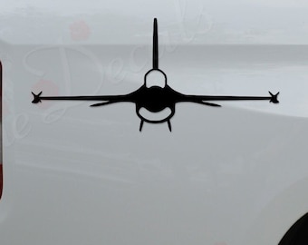 F-16 Fighting Falcon Military Plane Jet Fighter Pilot Die Cut Vinyl Decal Sticker For Car Truck Motorcycle Window Bumper Wall Home Decor