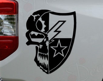 Death Skull 75th Ranger Regiment Army Die Cut Vinyl Decal Sticker For Car Truck Motorcycle Window Bumper Wall Home Office Decor