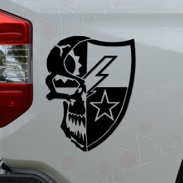 Death Skull 75th Ranger Regiment Army Die Cut Vinyl Decal Sticker For Car Truck Motorcycle Window Bumper Wall Home Office Decor