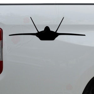 F-22 Raptor Jet Fighter Pilot Military Plane Die Cut Vinyl Decal Sticker For Car Truck Motorcycle Window Bumper Wall Home Office Decor