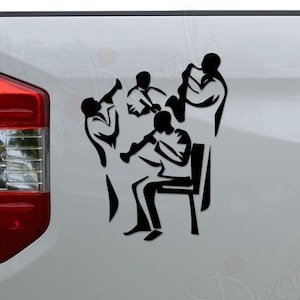 Jazz Band Blues Music Trupmpet Die Cut Vinyl Decal Sticker For Car Truck Motorcycle Window Bumper Wall Home Office Decor